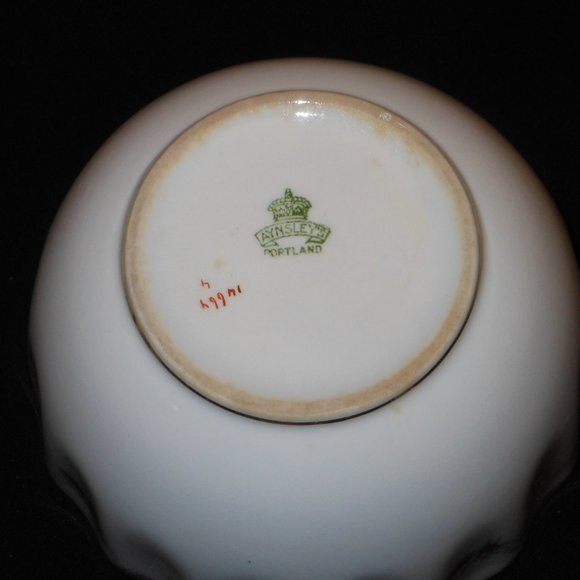 Open sugar bowl. Aynsley Portland fine bowl china - Picture 5 of 6